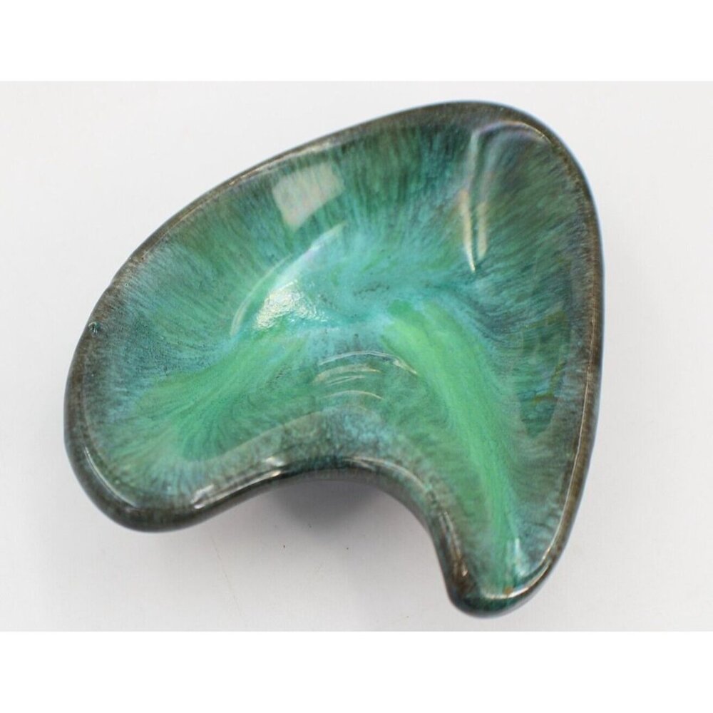 Grand River Pottery Fergus Canada Green Ashtray Or Trinket Dish